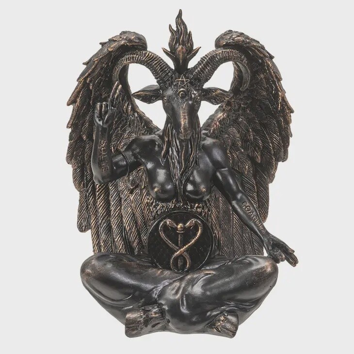 Baphomet Statue 8 Inch Halloween Decor