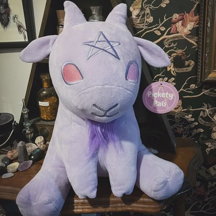 "Baphy" - Witchy Baby Goat Plushie by The Pickety Witch | Lavendar