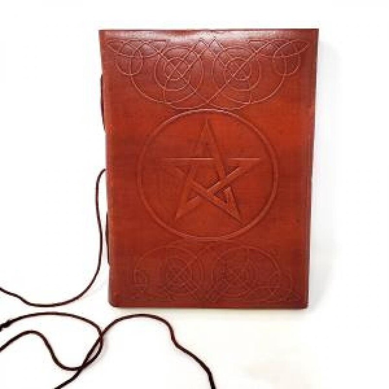 Pentagram Leather Journal 5x7&quot; with Cord Closure