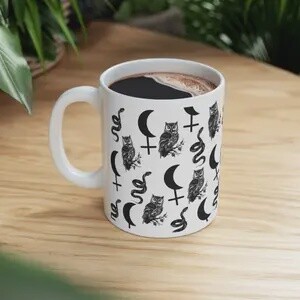 Lilith Dark Goddess 11 oz Ceramic Coffee Mug