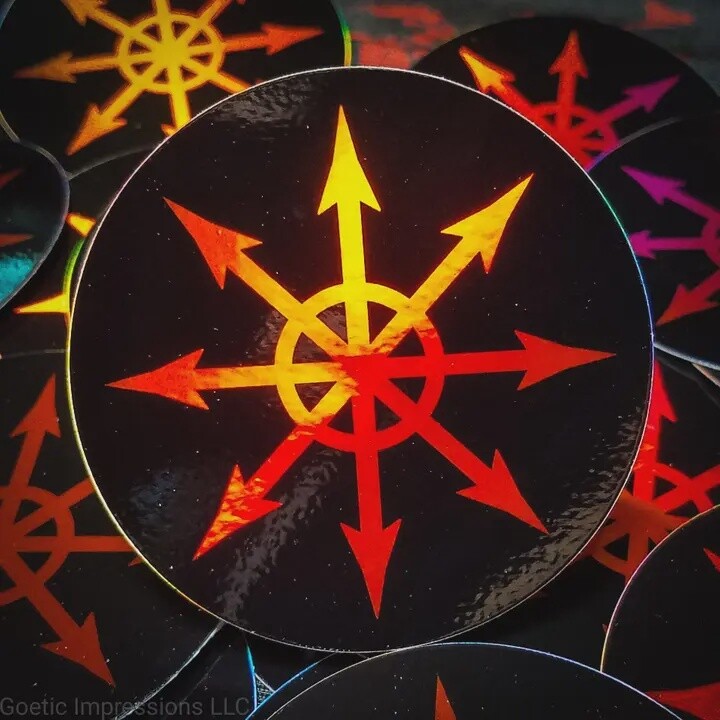 Goetic Impressions Stickers, Name: Chaos Star