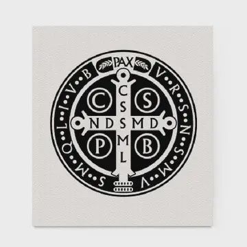 Saint Benedict Medal Swedish Dishcloth