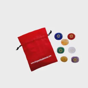 Engraved Crystal Chakra Set