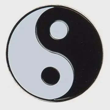 Yin Yang Enamel Pin