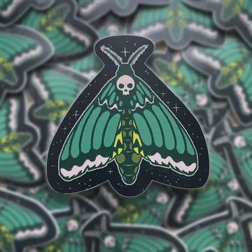 Death Moth Matte Sticker
