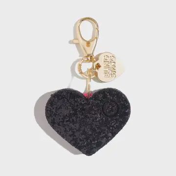 Safety Alarms, Colour: Black Glitter Heart Alarm