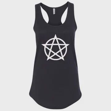 Black Pentacle Racerback Tank Top