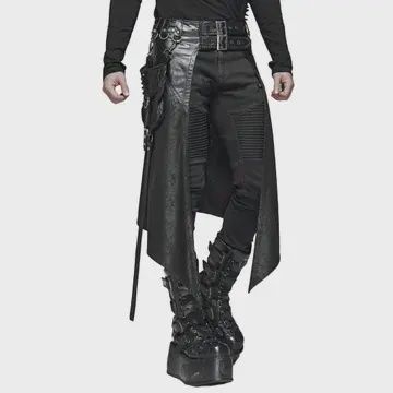 Punk Mens Half Skirt Kilt