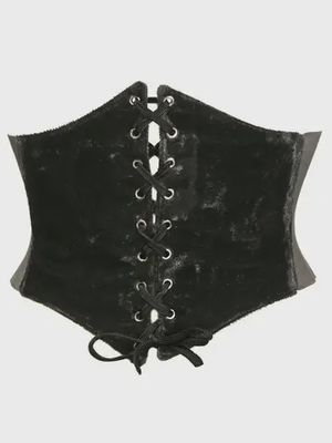 Black Velvet Corset Belt Cinchers