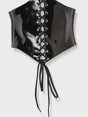 Black PVC Corset Belt Cinchers