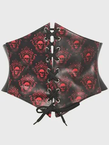 Red Gothic Corset Belt Cinchers