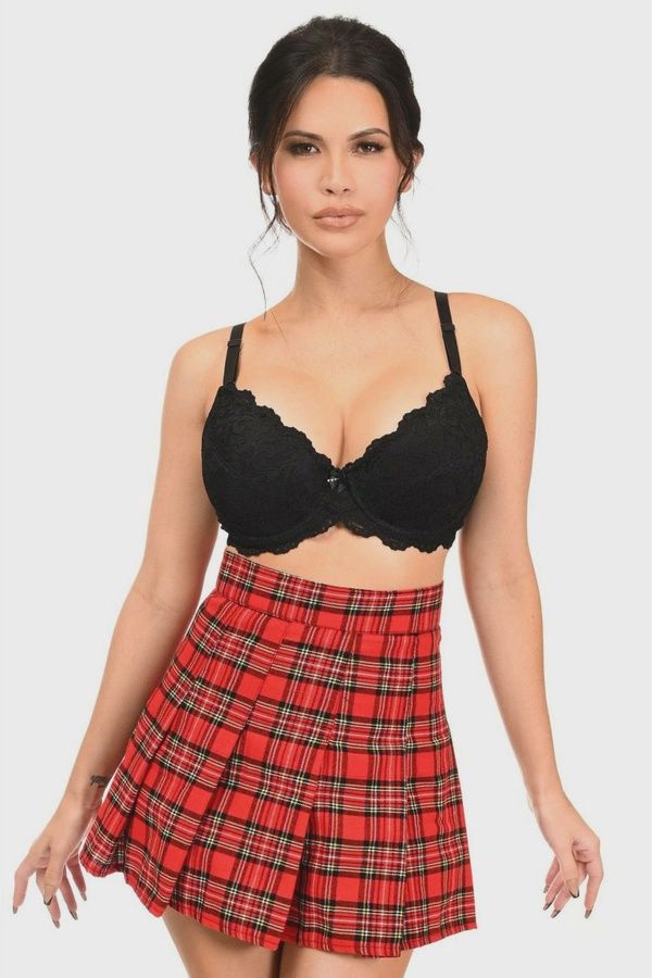 Red Plaid Skirt