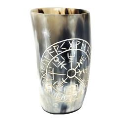 Handcrafted Natural Buffalo Horn Drinking Cups