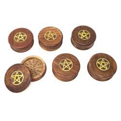 Wooden Herb Grinders 3&quot;