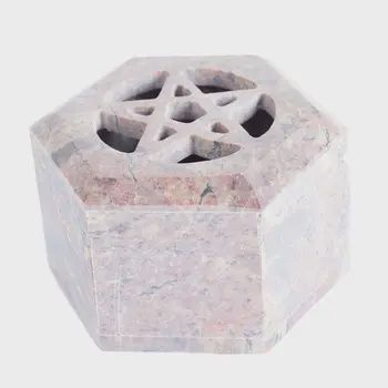 Soapstone Hexagon Star Box