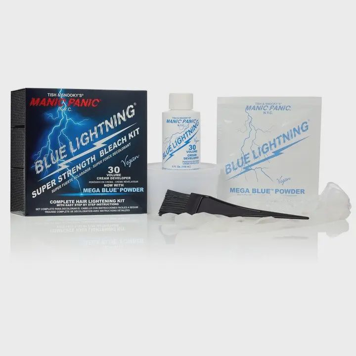 Blue Lightning® Bleach Kit - 30 Volume with Mega Blue Powder