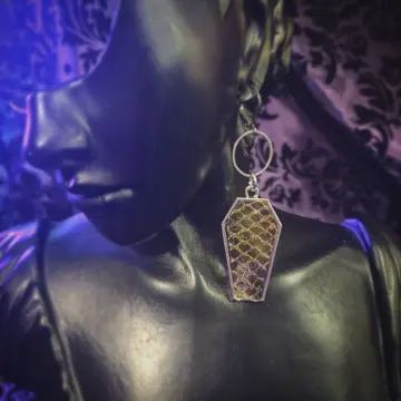 Snakeskin Shed Coffins (Earrings)