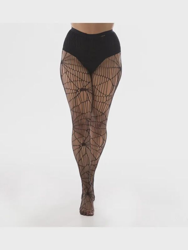 Cobweb Pattern Net Tights