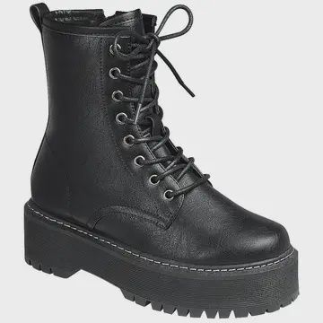 Forever STRONG-01 Women Lug Sole Thick Bottom Combat Booties