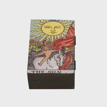 Wooden Tarot Card Box  (6 x 4 in.)