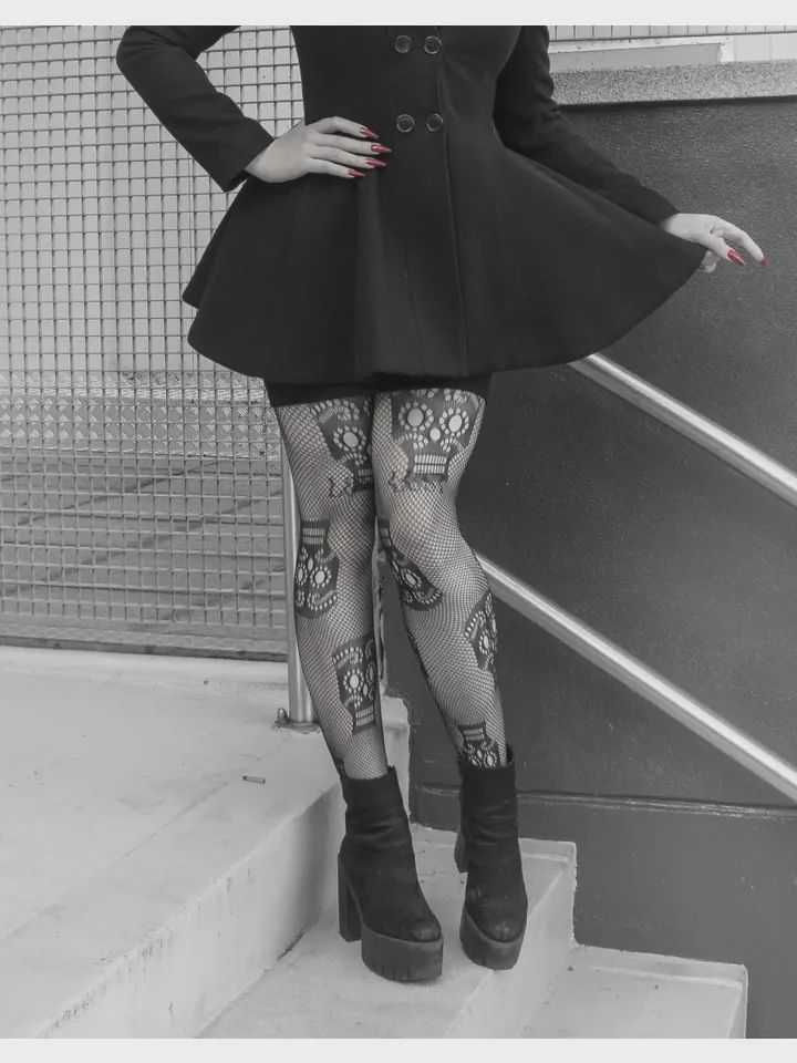 Sugar Skull Net Tights