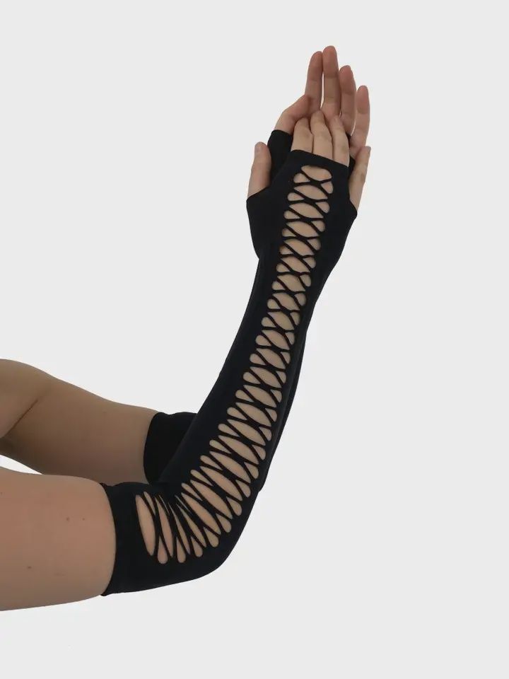 Slashed Sleeve Gloves