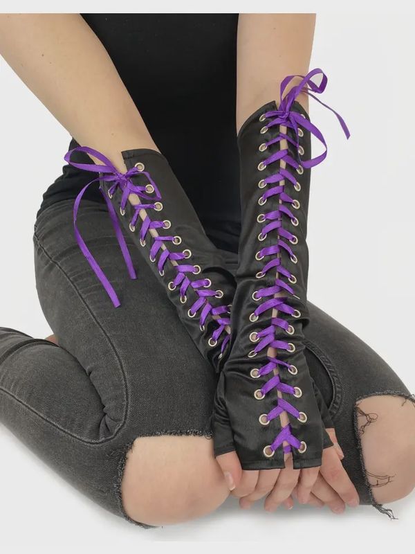 Lace Up Gloves