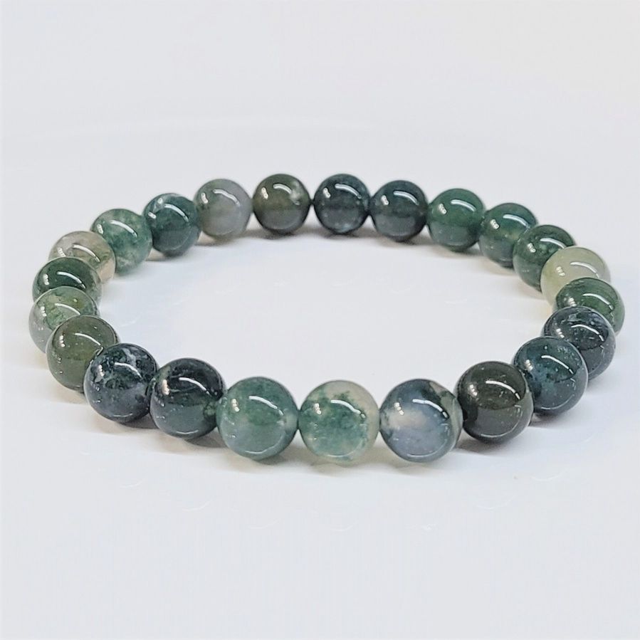 Beaded Bracelets | Moss Agate