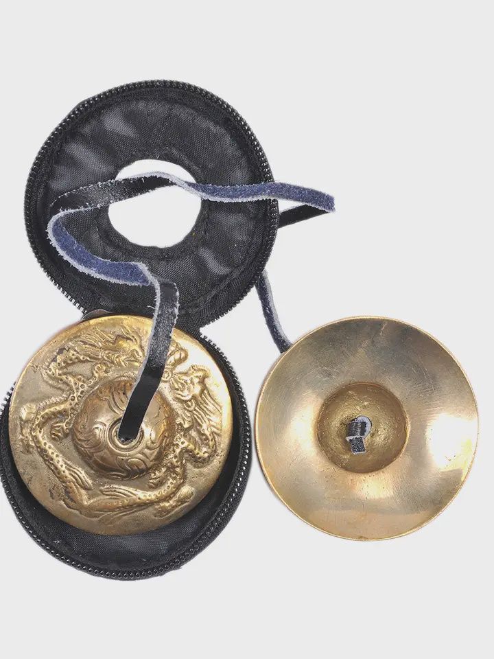 Double Dragon Tibetan Ting Sha Cymbals