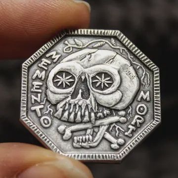 Memento Mori Silver Coin | Memento Vivere Reminder Token