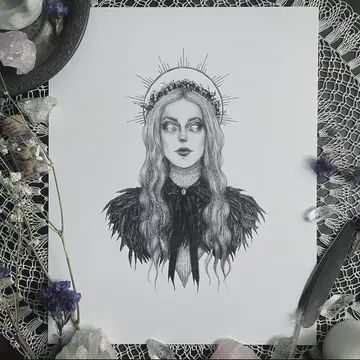 Freya Fine Art Print - Norse Goddess of Love and War