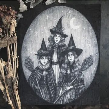Toil and Trouble Fine Art Print - Witch Coven