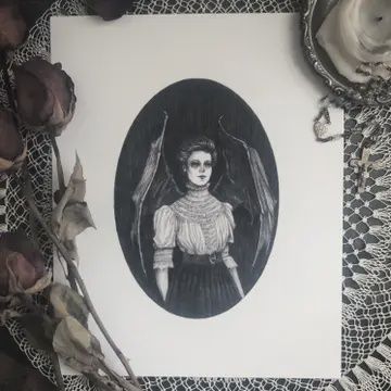 Lilith Fine Art Print - Gothic Illustration
