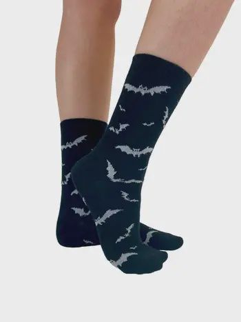 Bats Knitted Ankle Socks