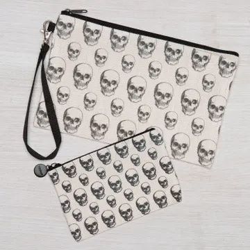 Skull Zipper Pouch