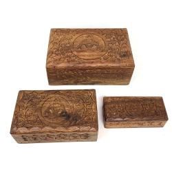 Nesting Wooden Boxes (3 Boxes)