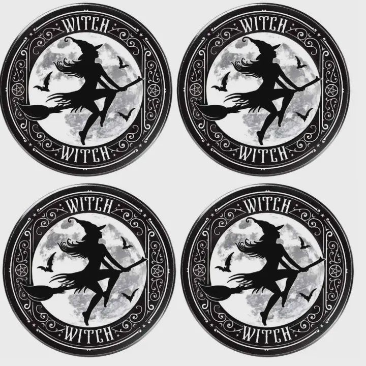 Witch Coaster Set 4