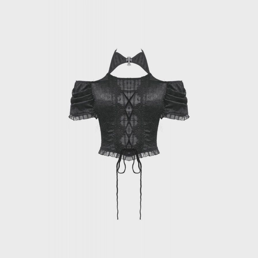Dark in Love Carla Off Shoulder Crop Top