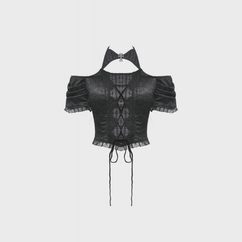 Dark in Love Carla Off Shoulder Crop Top