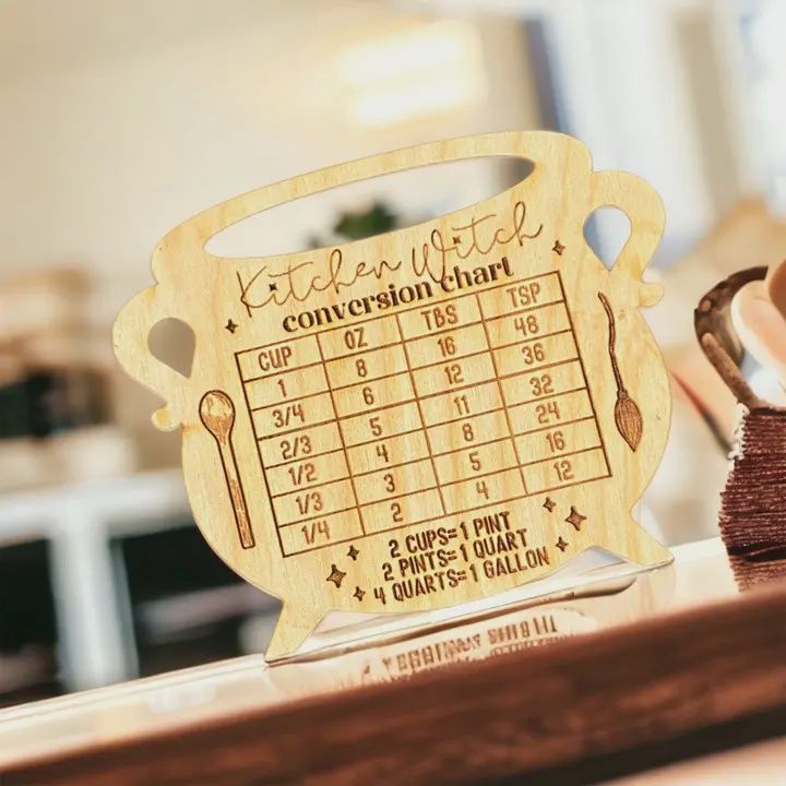Kitchen Witch Conversion Chart Magnet