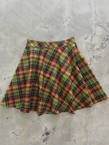 Autumn Tartan Skater Skirt