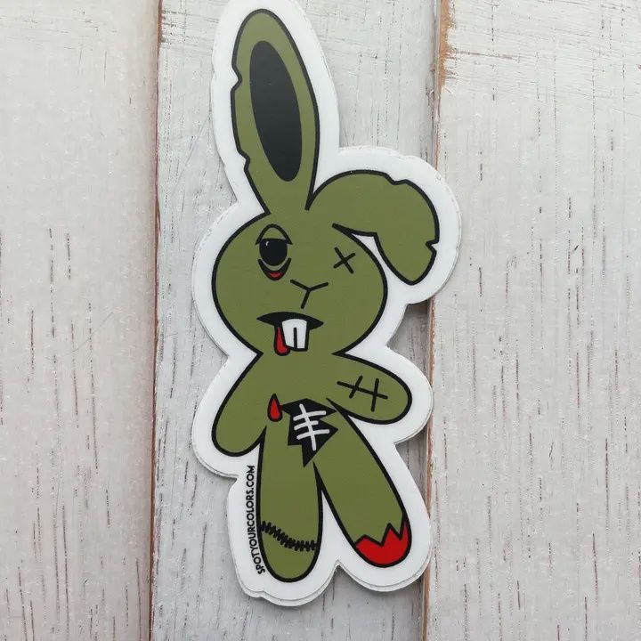 Zombie Bunny Sticker