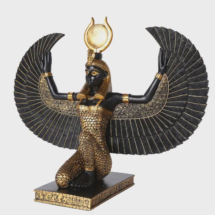 Egyptian Winged Isis Statue