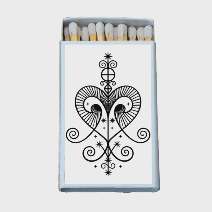 Voodoo Veve Erzulie Freda Matchbox