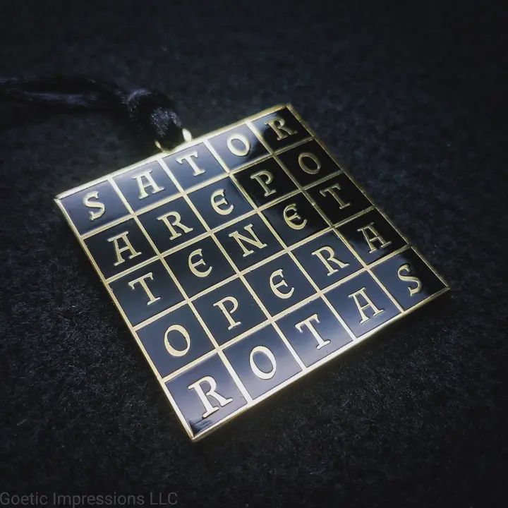 Sator Square Medallion