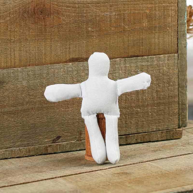 5" Pre-Stuffed Natural Muslin Doll Body