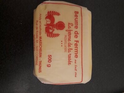 Beurre doux 500 gr - F. DE LA ROSEE