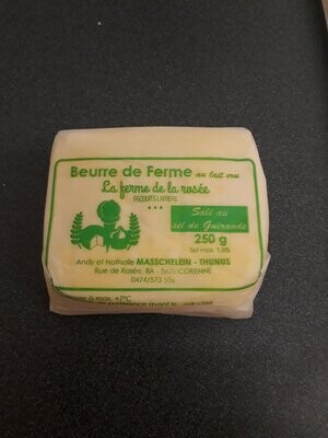Beurre salé de Guérande 250gr - F. DE LA ROSEE