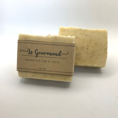 Savon - Le Gourmand ( lait d'amande, miel, avoine) 100gr