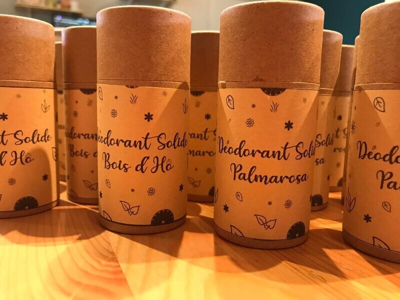 Déodorant push up - palmarosa citron vert et menthe douce 80gr